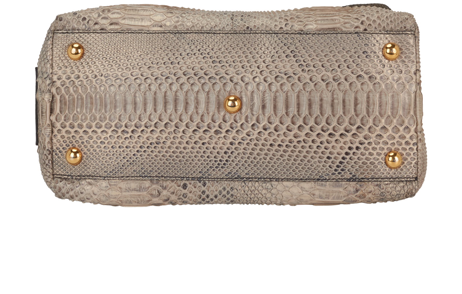 Bow-Detail Tote, &pound;350, Handbags, Beige/Grey, Leather/Python, Top view